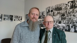 LŽS ir NŽKA narys, LRT tarybos narys, Lietuvos meno kūrėjų asociacijos prezidentas Jonas Staselis bei LŽS ir NŽKA pirmininkas Audrys Antanaitis