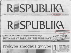 "Respublika" save laiko tikrų lietuvių laikraščiu