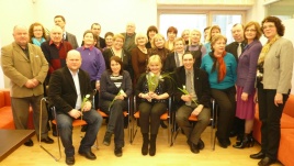 Nauja LŽS Vilniaus skyriaus valdyba su susirinkimo delegatais (Dainiaus Ručinsko nuotrauka) 