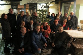 LŽS Klaipėdos apskrities skyriaus žurnalistai kalėdiniame vakarėlyje 2015 metų gruodžio 11 d.  Klaipėdoje